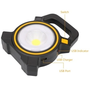 Lanterna reincarcabila cu incarcare solara si iesire USB incorporat LED 3W COB - Img 2