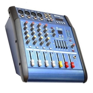Mixer audio cu amplificare WG-4DUSB-BT, cu Bluetooth, 200 Watt x 2 si 4 canale - Img 1