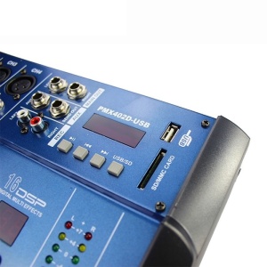 Mixer audio profesional amplificat 200W cu 4 canale si Bluetooth PMX402D-USB - Img 3