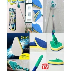 Mop Clean Reach cu forma triunghiulara maner telescopic si paduri abrazive - Img 2