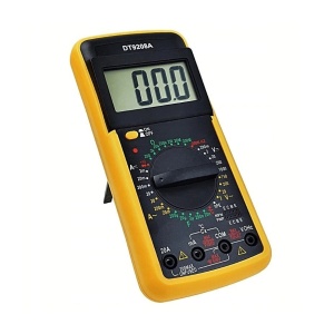 Multimetru digital DT9208A prevazut cu carcasa antisoc