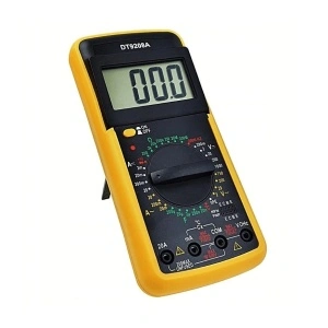 Multimetru digital DT9208A prevazut cu carcasa antisoc