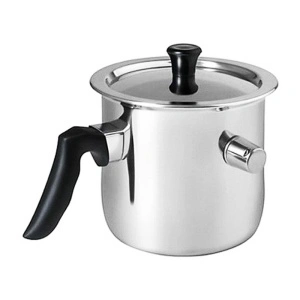 Oala de lapte Bohmann 2.5 litri din inox cu capac+fluier avertizare sonora