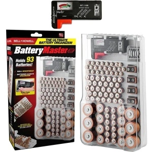 Organizator si tester pentru stocarea bateriilor Battery Master