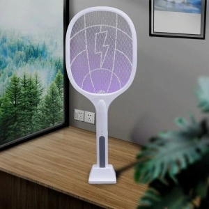 Paleta electrica reincarcabila pentru tantari si insecte cu suport inclus - Img 2