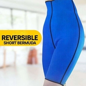Pantaloni fitness din neopren cu fermoar,Short Bermuda - Img 3