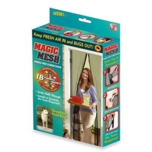 Perdele anti insecte cu magneti Magic Mesh culoarea Bej 210 x 100 cm - Img 3