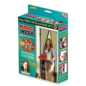 Perdele anti insecte cu magneti Magic Mesh culoarea Bej 210 x 100 cm - Img 3
