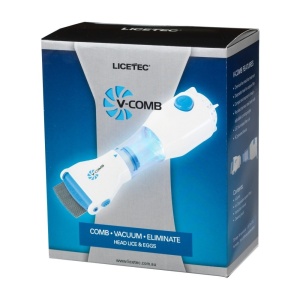 Pieptene aspirator impotriva paduchilor si parazitilor Licetec V-Comb - Img 2