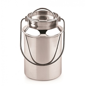 Recipient inox cu capac si maner pentru depozitare lapte Grunberg IRL35L, 3 l - Img 1