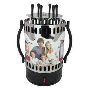 Rotisor vertical electric pentru 6 frigarui cu putere 1350 W - Img 1