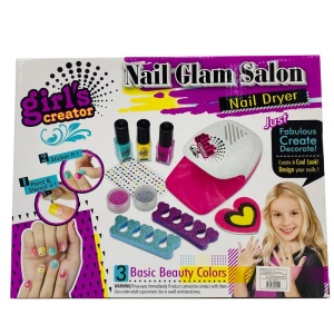 Set creativ unghii pentru fetite,Nail Glam Salon cu accesorii incluse - Img 2