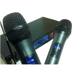 Set de microfoane profesionale wireless si receiver UHF,WVNGR WG-4000 - Img 2