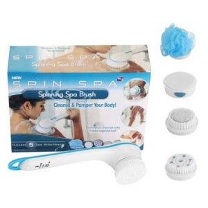 Set de perie pentru dus cu masaj si rotativa 5 in 1 Spin Spa - Img 5