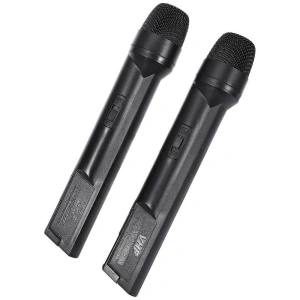 Set microfoane wireless profesionale 30M distanta utilizare, Weisre WM-03V - Img 4