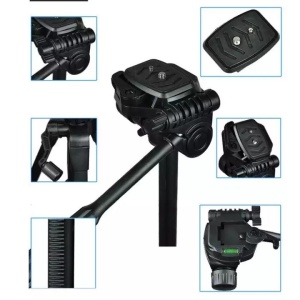 Trepied foto telescopic Weifeng WT-3540 cu 2 bule de nivel - Img 6