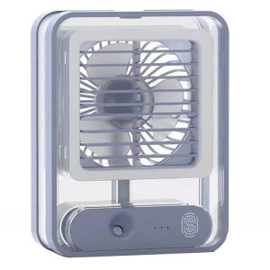 Ventilator portabil cu umidificator incorporat si incarcare USB - Img 1