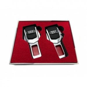 Adaptor centura de siguranta falsa - set 2 bucati cu sigla AUDI - Img 4