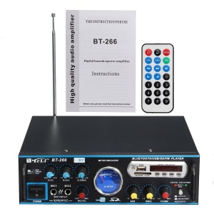 Amplificator audio profesional cu Bluetooth MP3 Player si Radio FM TeLi BT-266 - Img 4