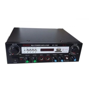 Amplificator audio tip statie BT-7388 cu Bluetooth, suport Card SD si port USB - Img 5