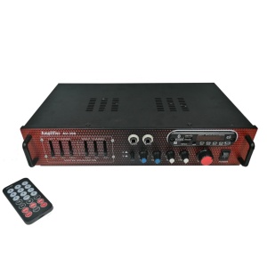 Amplificator digital tip statie AV-306, 2x50 W cu Bluetooth si telecomanda - Img 1