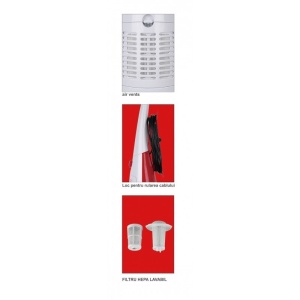 Aspirator vertical cu filtru HEPA clasa A+ si putere 600W, Victronic VC112 - Img 3