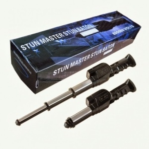 Baston telescopic cu sirena, lanterna si electrosoc 800kV - Img 5