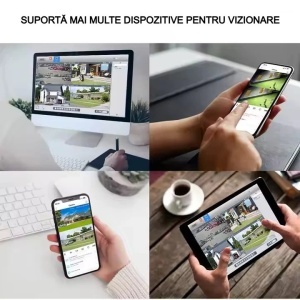 Camera de supraveghere Tripla 15MP 8K prin WiFi cu Audio si Alarma - Img 3