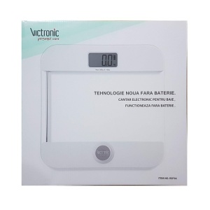 Cantar electronic pentru baie cu display LCD si Dinam ce functioneaza fara baterii - Img 2