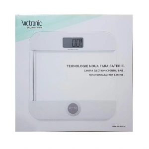 Cantar electronic pentru baie cu display LCD si Dinam ce functioneaza fara baterii - Img 2