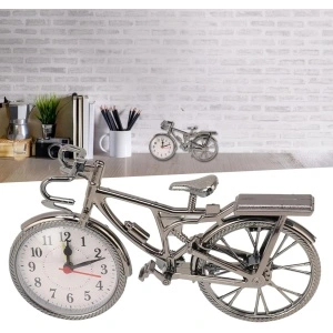 Ceas desteptator de masa Vintage Bike cu forma de bicicleta - Img 5