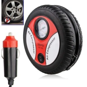 Compresor auto in forma de anvelopa cu 3 capete pentru umflare