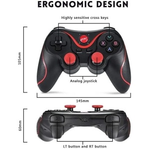 Controller Joystick V8 cu Bluetooth pentru telefoane iOS, Android, PC, PS3 si TV - Img 6