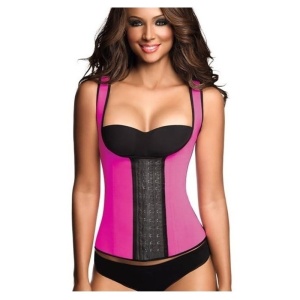 Corset modelator talie de viespe cu bretele Sculpting Clothes din Latex - Img 3