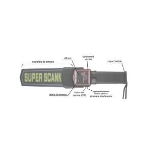 Detector portabil de metale corporal Super Scanner - Img 4