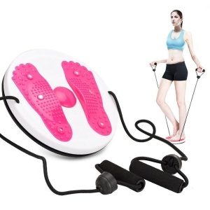 Disc rotativ cu corzi Twister Waist Fitness, pentru gimnastica - Img 2