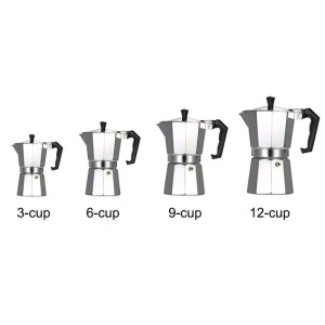 Expresor cafea manual pentru aragaz din aluminiu cu capacitate 12 cesti - Img 5