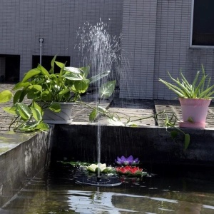Fantana arteziana solara pentru gradina cu 6 duze incluse - Img 4