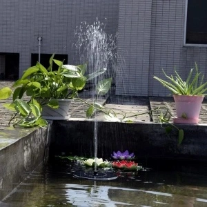Fantana arteziana solara pentru gradina cu 6 duze incluse - Img 4