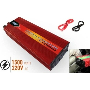 Invertor tensiune auto 1500W de la 12V ~ 220V ONS, cu priza si USB - Img 3
