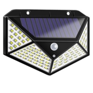 Lampa de perete solara si senzor de miscare cu 100 Leduri - Img 2