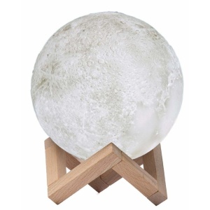 Lampa de veghe in forma de luna reincarcabila,Moon Lamp 3D - Img 1