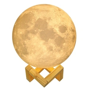 Lampa de veghe in forma de luna reincarcabila,Moon Lamp 3D - Img 3