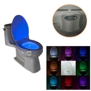 Lampa LED pentru vasul de toaleta cu senzor de miscare si 8 lumini - Img 5