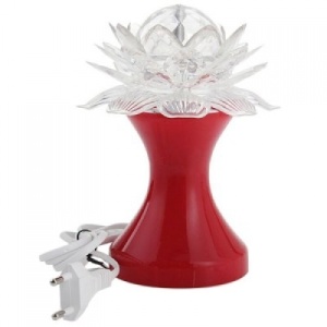 Lampa rotativa in forma de floare Lotus cu Leduri multicolore - Img 4