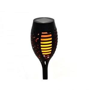 Lampa solara tip torta cu efect flacara, 12 LED-uri galben cald - Img 4