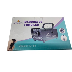 Masina de fum cu 8 lumini LED-uri RGB, putere 600W si telecomanda - Img 5