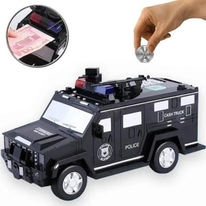 Masinuta tip pusculita electronica cu cifru si amprenta,Cash Truck - Img 3