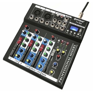 Mixer audio digital fara amplificare cu 4 canale si Bluetooth WVNGR F4-MB - Img 2