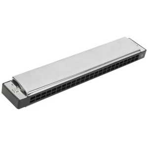 Muzicuta cu 24 de gauri din metal, design clasic Harmonica 24 - Img 3